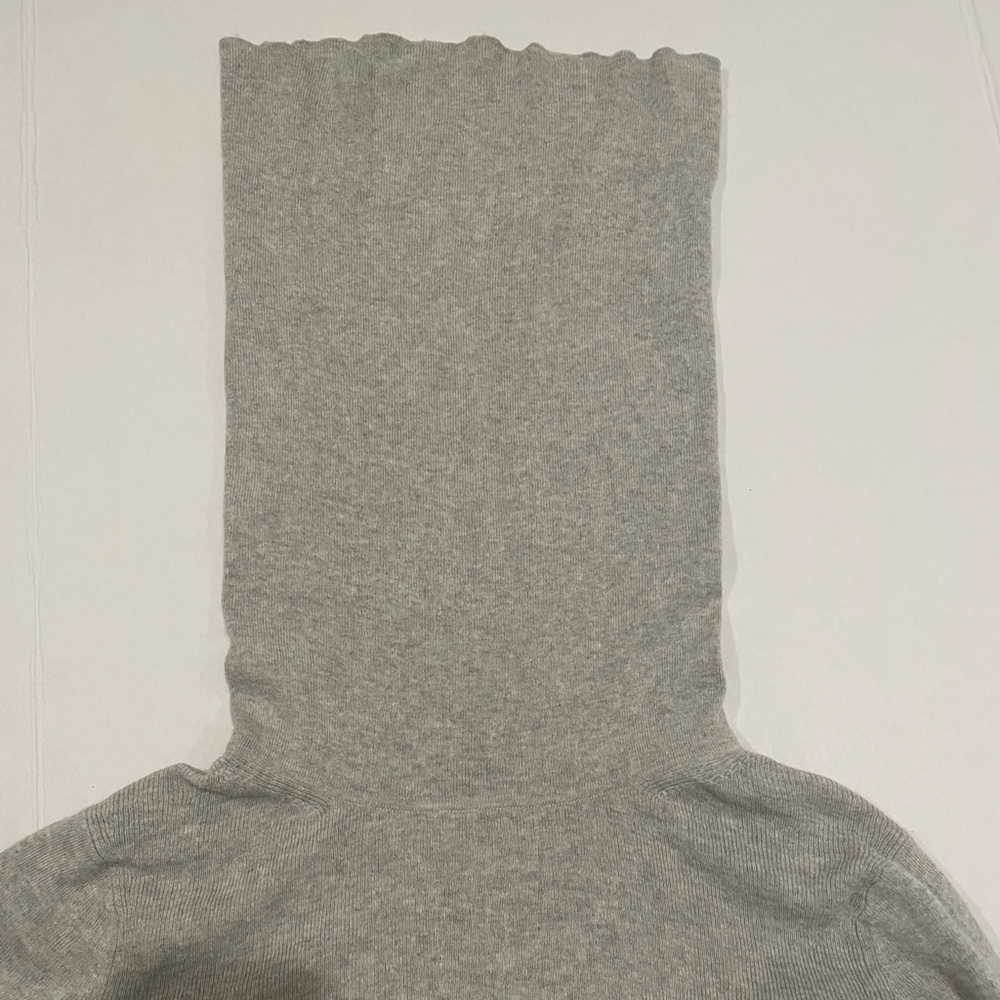 Banana Republic sweater cowl neck 56% silk woman’s S gray - Picture 3 of 8